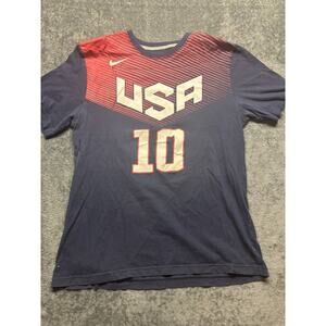 Nike USA Basketball Kyrie Irving #10 Blue Jersey Size L